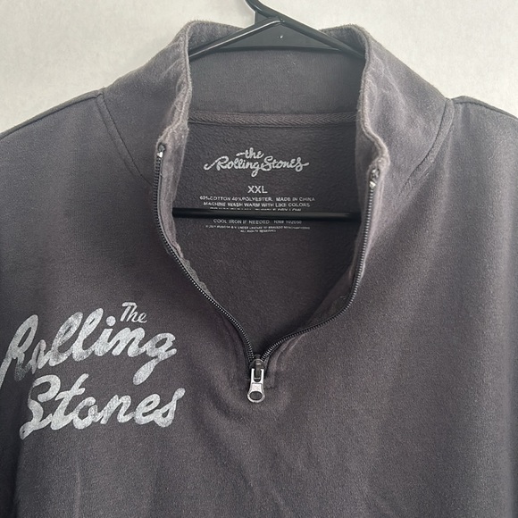 The Rolling Stones quarter-zip pullover womens size XXL gray - Picture 2 of 4
